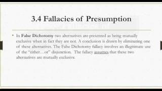 34 Fallacies of Presumption [upl. by Inoue220]