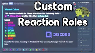 Discord Reaction Roles Setup Using Discohook And CarlBot For Discord Servers Easy Tutorial [upl. by Nitsuj566]