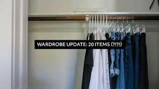 My 20 Item Wardrobe Wardrobe Declutter amp Planning [upl. by Oswin]