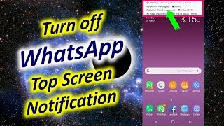 How to Turn off WhatsApp Top Screen Notification [upl. by Annazor170]