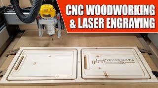 CNC Woodworking amp Laser Engraving Machines in the Workshop [upl. by Dever]