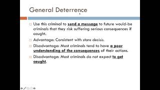 Purposes of Sentencing 3  Specific and General Deterrence and Denunciation [upl. by Iz]