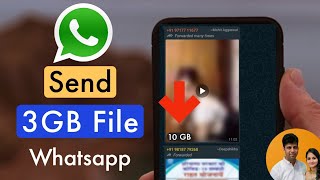 How to send large file on WhatsApp  Send 1 GB file on WhatsApp [upl. by Zuliram950]