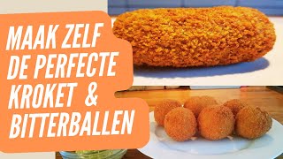 Zo maak je zelf kroketten amp bitterballen Heerlijk huisgemaakt genieten met het eenvoudige recept [upl. by Dory]