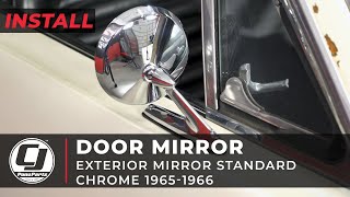 19651966 Mustang Install  Chrome Exterior Mirror [upl. by Ashman311]