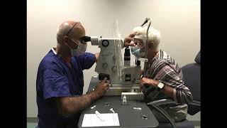 Selective laser trabeculoplasty SLT glaucoma treatment [upl. by Nylirahs]