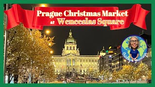 Prague Christmas Market  Wenceslas Square [upl. by Oralie]