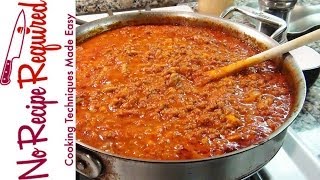 Bolognese Sauce  Spaghetti Sauce  NoRecipeRequiredcom [upl. by Fleece964]