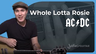 Whole Lotta Rosie Guitar Lesson  ACDC [upl. by Nigel]