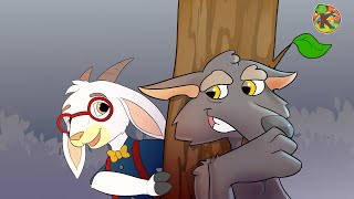 Wolf and Seven Little Goats  Genius Goat  Hide amp Seek  KONDOSAN English Bedtime Stories for Kids [upl. by Lutero872]