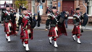 Bagpipes And Drums Of The Royal Regiment Scotland [upl. by Rodmur]