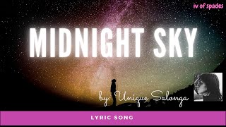 Midnight Sky  Unique Salonga Lyrics [upl. by Bourke525]