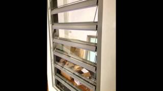 Aluminum Safe Glass Louvered windows [upl. by Humpage]