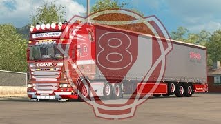 ETS 2 Scania V8 sound version \8 [upl. by Bennie]