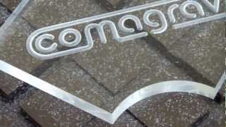 COMAGRAV acrylic engraving and cutting [upl. by Odidnac115]