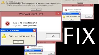 System error fix system registry error or exe error  windows 10 8 and 7 [upl. by Ettenoitna899]