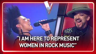 FEMALE ROCKER turns her Blind Audition into a CONCERT 🤩  Journey 117 [upl. by Koppel]