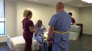 Physical Therapy Transfer Training  How To Transfer From Wheelchair To Bed [upl. by Eniaj705]