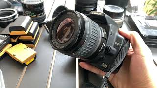 Canon 350D Camera With Lens Demo [upl. by Kristo]