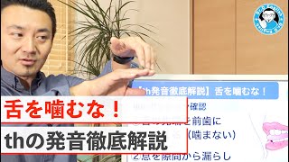 【th発音徹底解説】舌を噛むな！ [upl. by Carolee]