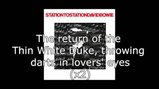 Station to Station  David Bowie  Lyrics [upl. by Dj]