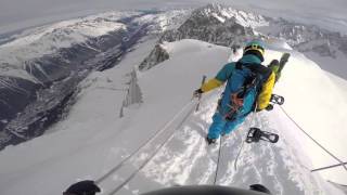 Aiguille du Midi 3800m  Vallee blanche  Snowboard Freeride [upl. by Letsirhc]