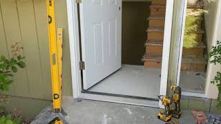 Jeld Wen Front Door Installation  Really crappy products and craftsmanship PART 1 [upl. by Gerstner]