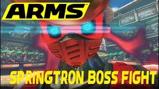 ARMS Springtron Boss Fight [upl. by Ainekahs]