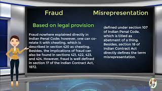 What is Difference Between Fraud amp Misrepresentation [upl. by Ullund71]