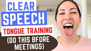 5 Tongue Exercises For Clear Speech And Articulation [upl. by Henryetta95]