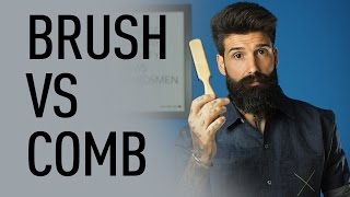 Beard Brush vs Beard Comb  Carlos Costa [upl. by Ani15]