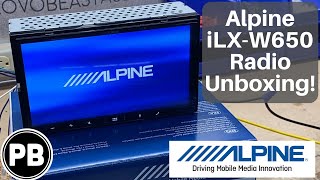 Alpine Carplay Android Auto Radio Unboxing and Demo  iLXW650 [upl. by Horace376]