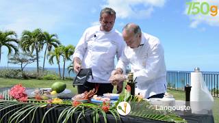 Recette de Langouste à la papaye à SaintMartin  750g [upl. by Laleb269]