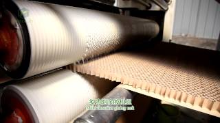 Full automatic honeycomb paperboard machine [upl. by Hardner]