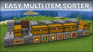 Minecraft Multi Item Sorter  Sort Multiple Items Into One Chest [upl. by Taveda540]