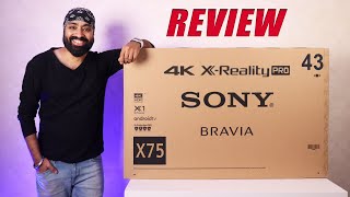 Sony Bravia X75 43 inch 4K Android TV 2021 Variant  Almost Perfect 🔥 [upl. by Arhaz]