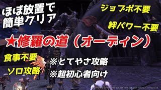 【超初心者向け】★修羅の道（オーディン）とてやさソロ攻略 ／ ジョブポ、絆パワー、食事不要【FF11】 [upl. by Rovaert825]