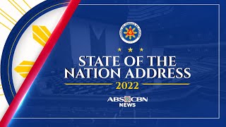 State of the Nation Address 2022  ABSCBN News [upl. by Blair]