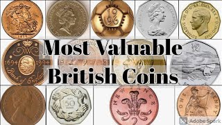 Most Valuable British Coins [upl. by Yenttirb]