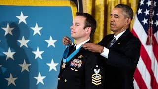 The President Presents the Medal of Honor to US Navy Senior Chief Edward Byers Jr [upl. by Yggam]