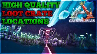 Ark  Crystal Isles  Quality Loot crate  Blueprint locations [upl. by Auhsuoj56]