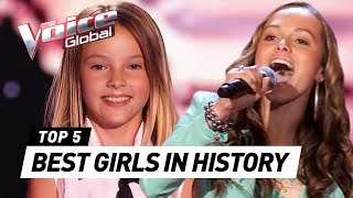 The BEST FEMALE Blind Auditions in The Voice Kids history [upl. by Arlinda424]