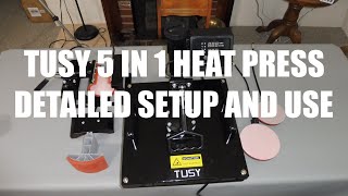 TUSY 5 in 1 Heat Press Demonstration [upl. by Concoff240]