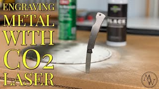 Engraving Metal With A CO2 Laser [upl. by Nyltiak]