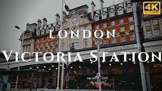 London Victoria Station Walk Through England 4K [upl. by Kelila]