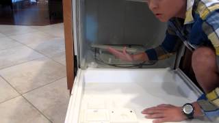 Cleaning filter in Kenmore dishwasherMOV [upl. by Aniad]