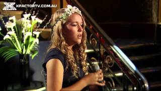 Vendulka Sound of Silence Home Visits The X Factor Australia 2013 [upl. by Adnohsirk]