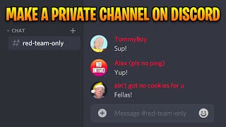 How to Make a PrivateRoleExclusive Channel on Discord [upl. by Savihc]