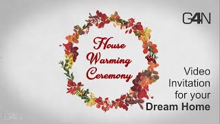 House Warming Ceremony  Video Invitation HD [upl. by Itsirk469]