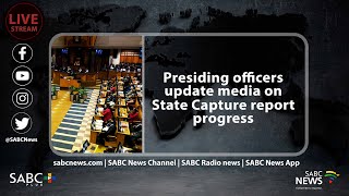 Presiding officers update media on State Capture report progress [upl. by Ardekahs181]